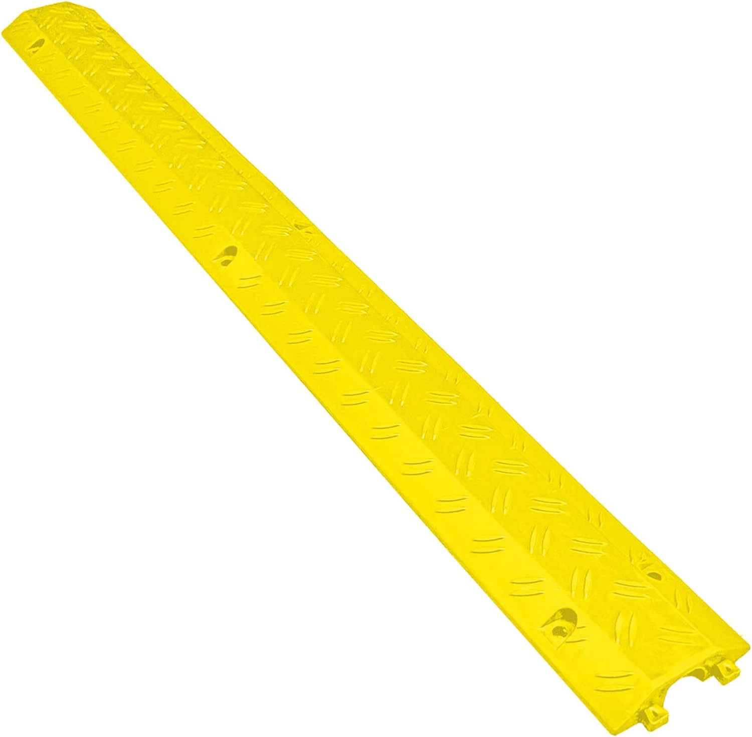 Electriduct Drop Trak Cable & Hose Protector Cord Cover - Medium - Yellow - 2 Pack Pack of 2