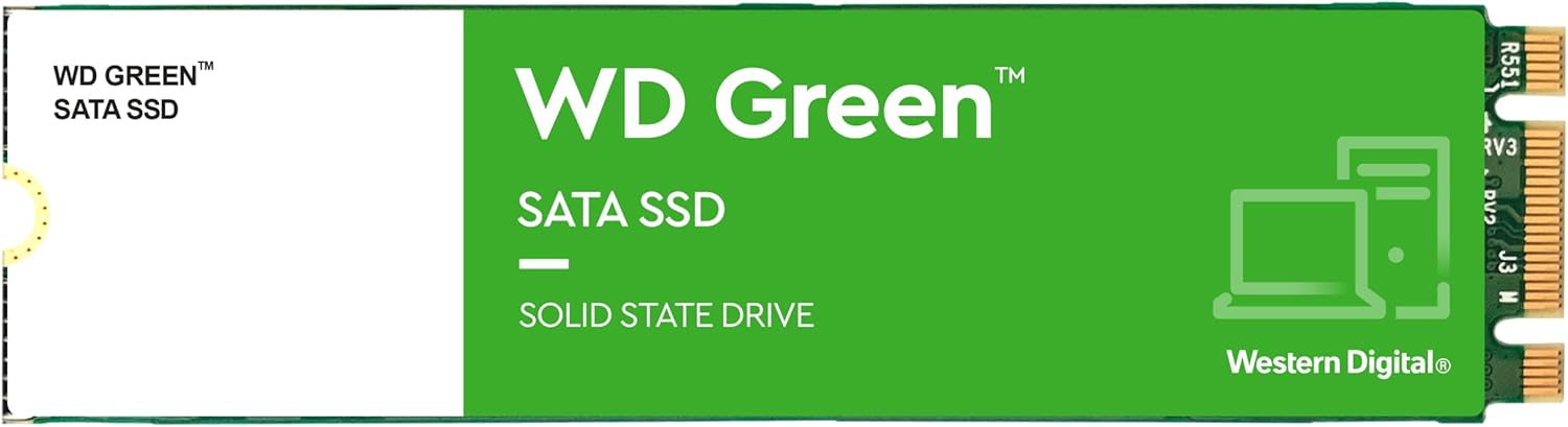 Western Digital 1TB WD Green Internal SSD Solid State Drive - SATA III 6 Gb/s, 2.5/7mm, Up to 545 MB/s - WDS100T3G0A