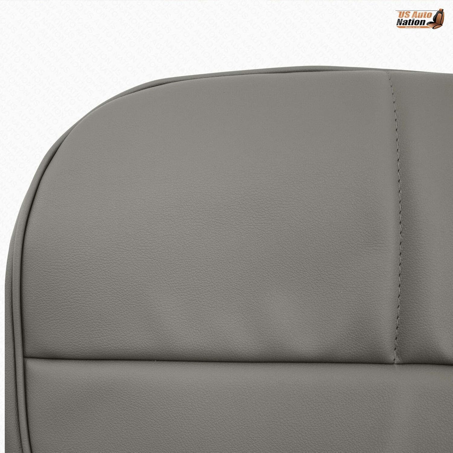 US Auto Nation Fits Ford E150 E250 E350 Van Driver-Passenger Bottom Vinyl Seat Cover Gray