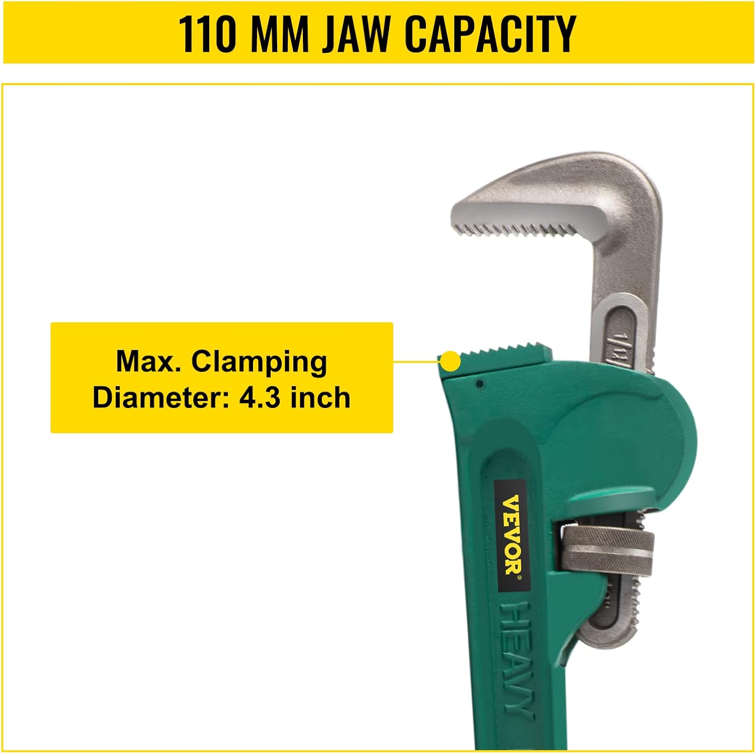 Mophorn Heavy-Duty Straight Pipe Wrench 48