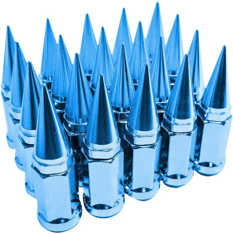 20pcs 12x1.5 Extended Spike Tuner Wheel Rim Lug Nuts Tire Screw Refit in Purple Pack of 2