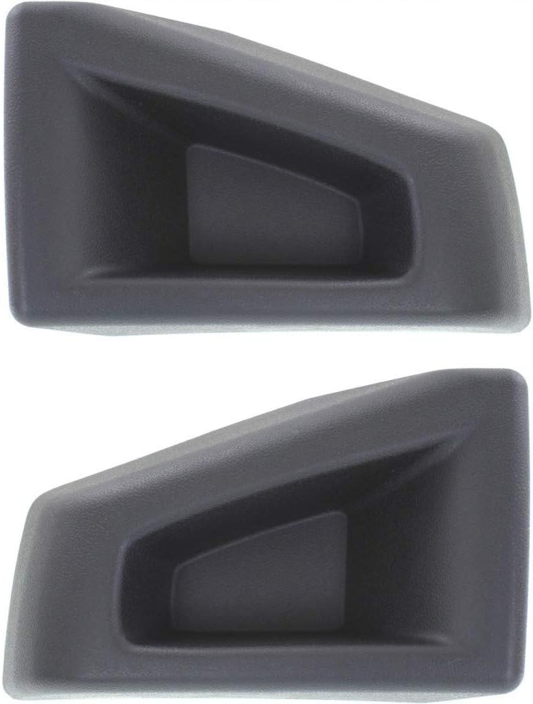 For Hummer H2 Bumper End 2003-2009 Driver and Passenger Side Pair/Set | Front | Textured | Plastic | HU1004100 + NI2550126 | 88944407 + 2618540U26