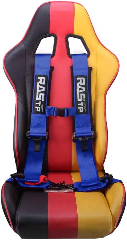 RASTP 4 Point Safety Harness with 3 Inch Padding (Blue) Pack of 2