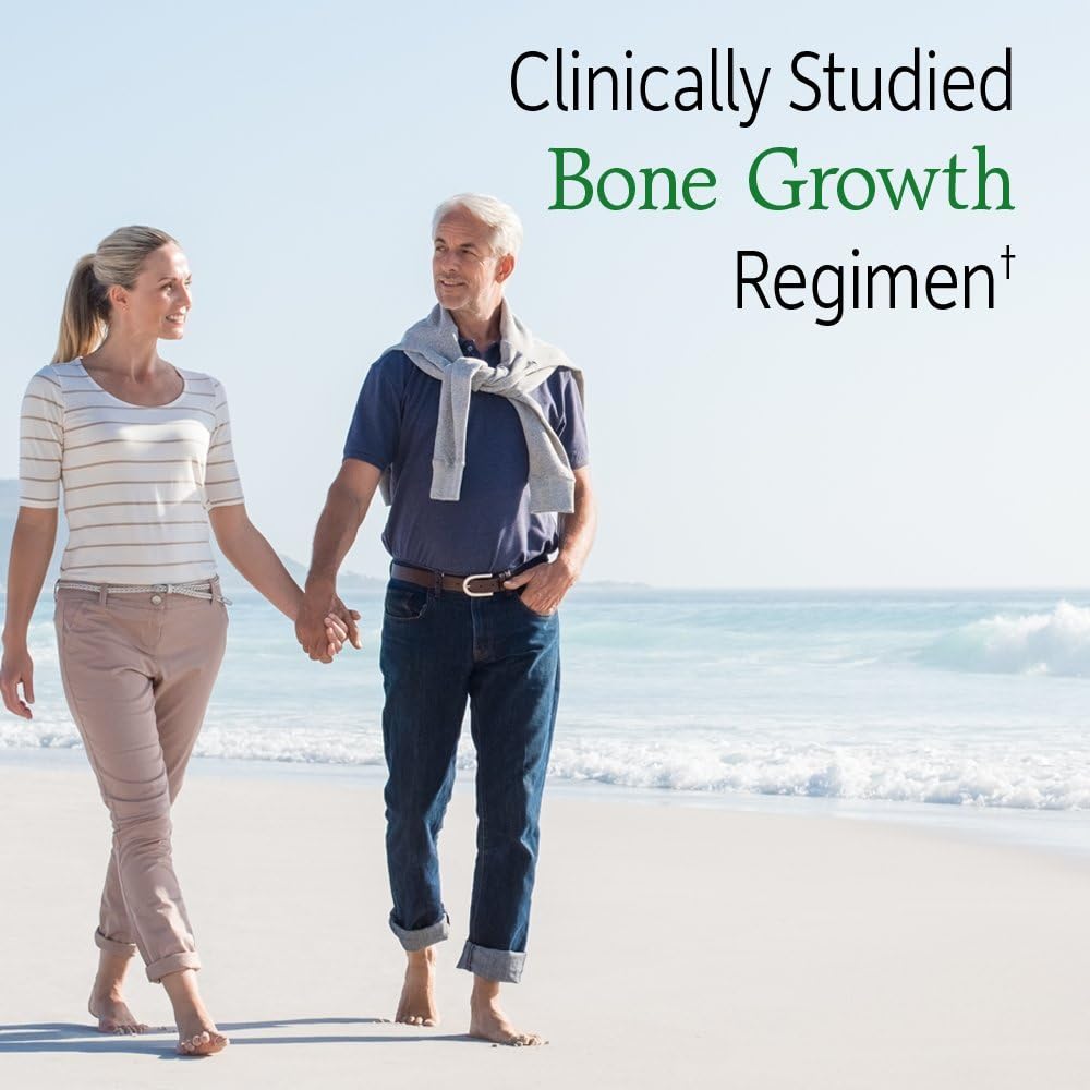 Garden of Life Calcium Supplement - Vitamin Code Grow Bone Made with Whole Foods, Strontium, Magnesium, K2 MK7, Vitamin D3 & C Plus Probiotics for Gut Health, 30 Day Supply Pack of 2