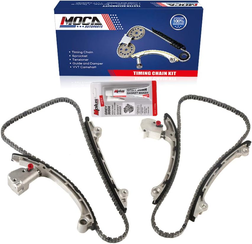 MOCA Timing Chain Kit for 2006-2008 Infiniti Fx45 & 2006-2010 Infiniti M45 & 2002-2006 Infiniti Q45 4.5L 4494Cc V8 Dohc, (32 Valve), Eng Code