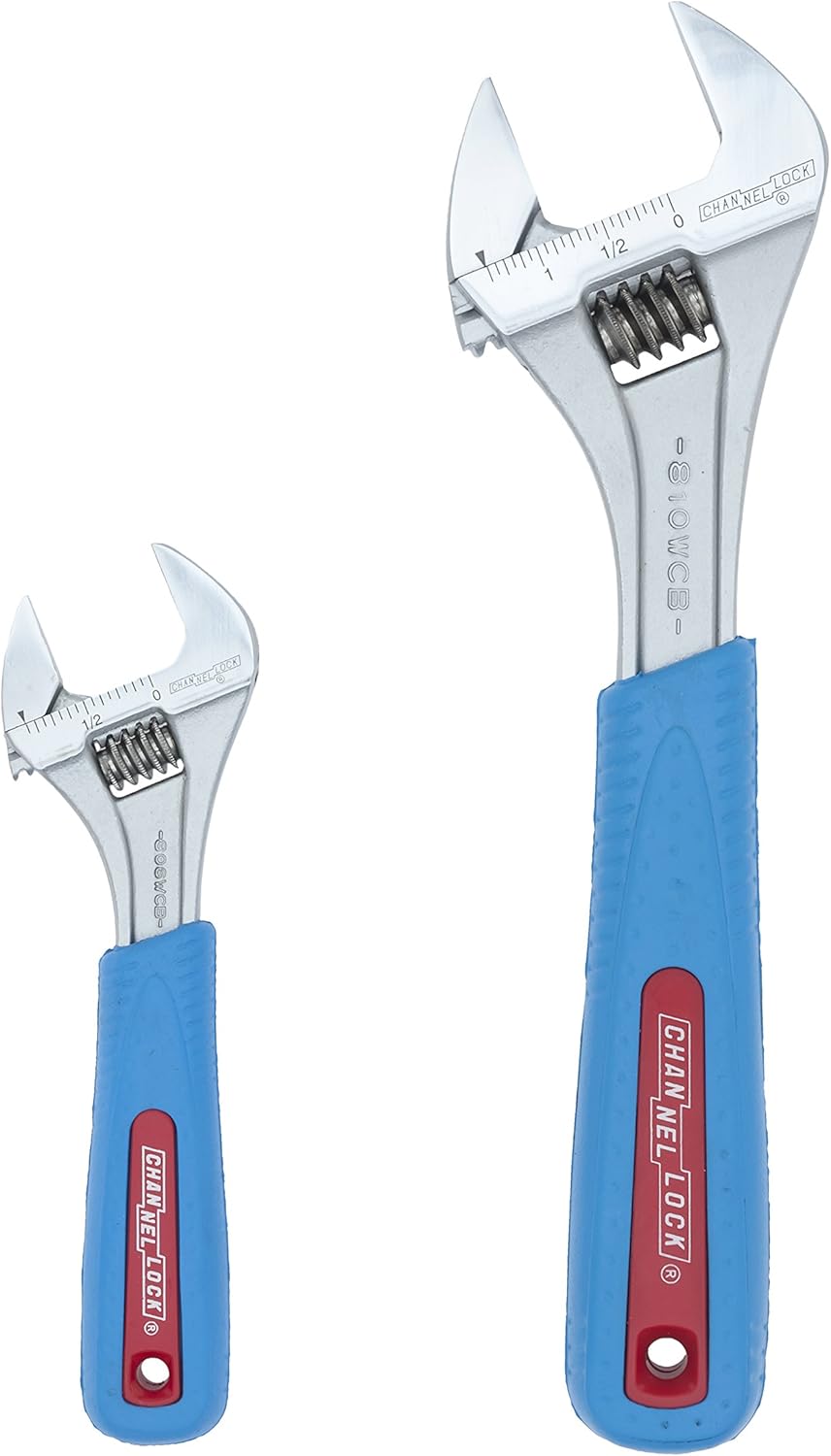 Adj. Wrench Set, Jaw Cap. 15/16, 1-3/8 In Pack of 2