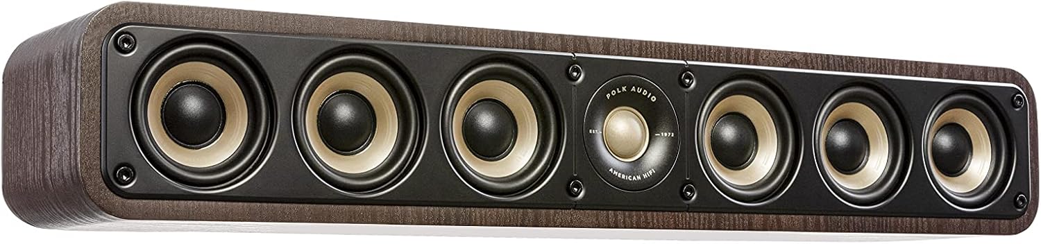 Polk Signature Elite ES35 Slim Center Channel Speaker - Hi-Res Audio Certified, Dolby Atmos & DTS:X Compatible, 1