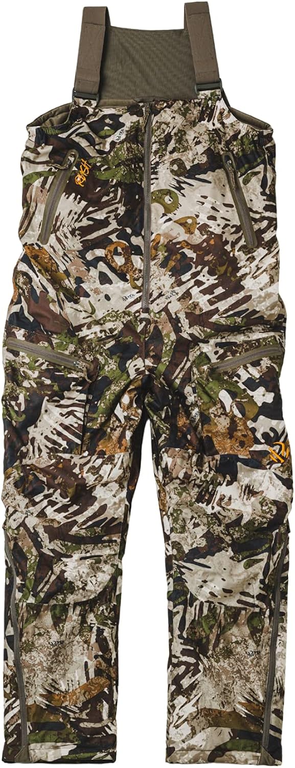 VEIL CAMO Men’s Insulated Chaos Bib – 100g Insulation, Noise Reduction Face Fabric, Storage Pockets, Breathable & Waterproof