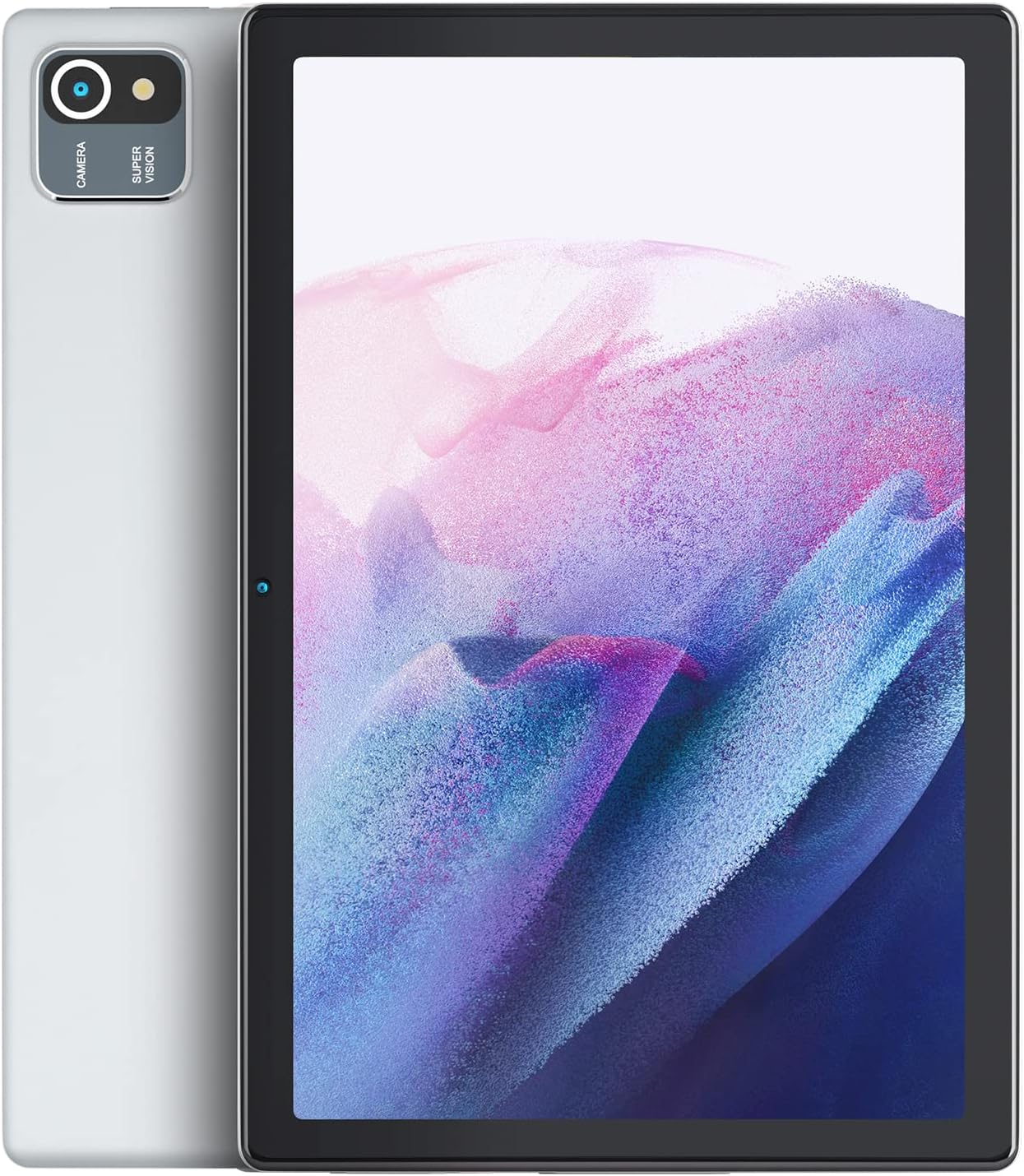 Tablet 10.1 Inch Quad-Core 32GB Android 10 IPS HD Display 6000mAh Tablets (Silver)