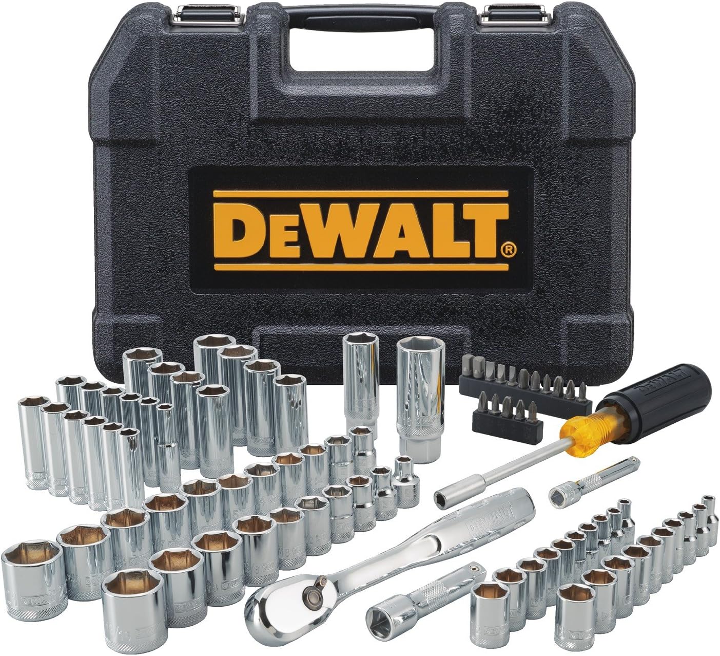 DEWALT Mechanics Tool Set, 1/4