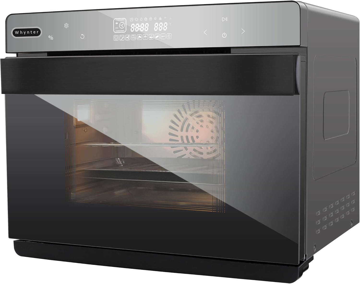 Whynter TSO-488GB Grande 40 Quart Capacity Counter-Top Multi-Function Convection Steam Oven, Black Stainless Steel