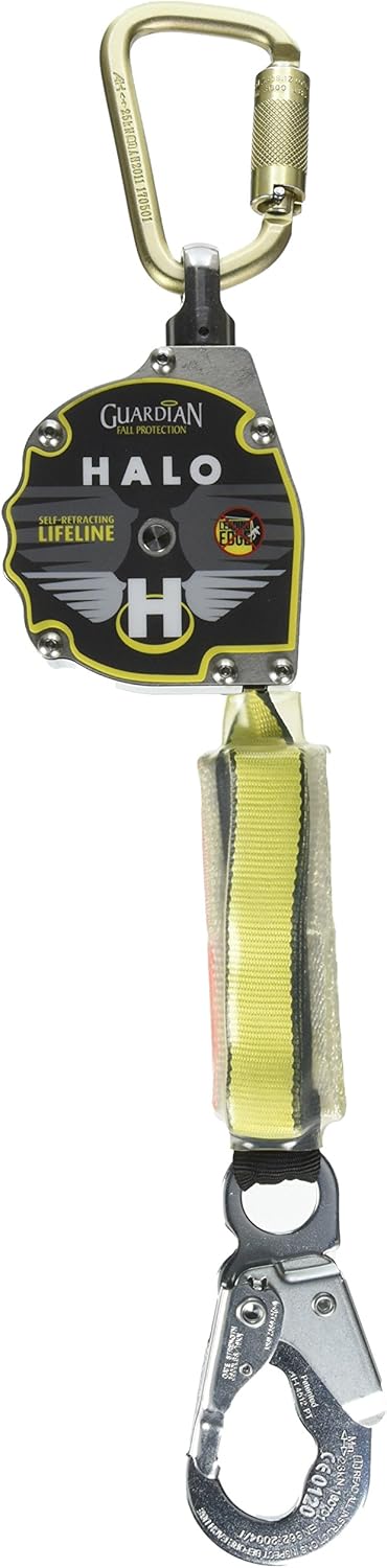 Guardian 10900 Halo Web SRL – 11 ft. Nylon Webbing with Carbineer, Swivel Top, Steel Snap Hook