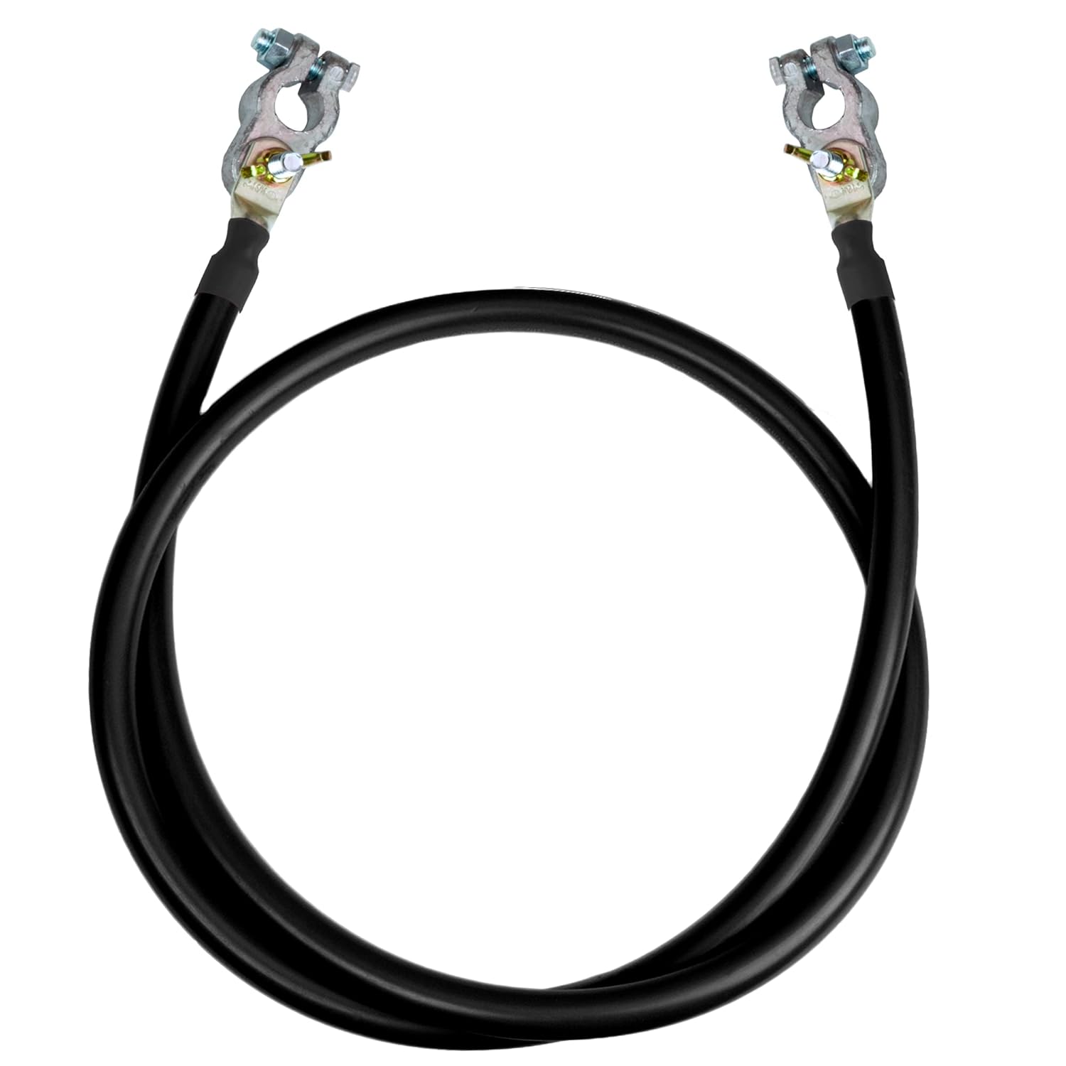 6 AWG UL Spec Reqd Marine Wire - Tinned Copper Battery Boat Cable - Crimped and Ready to USE! 17 Feet - Red & Black Wire with 2 x Lugs & 1 x Terminal - Made in The USA