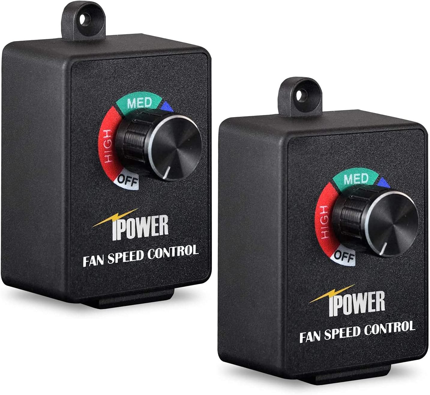 iPower 6 Inch 442 CFM Inline Duct Fan HVAC Variable Speed Controller for Grow Tent, 6
