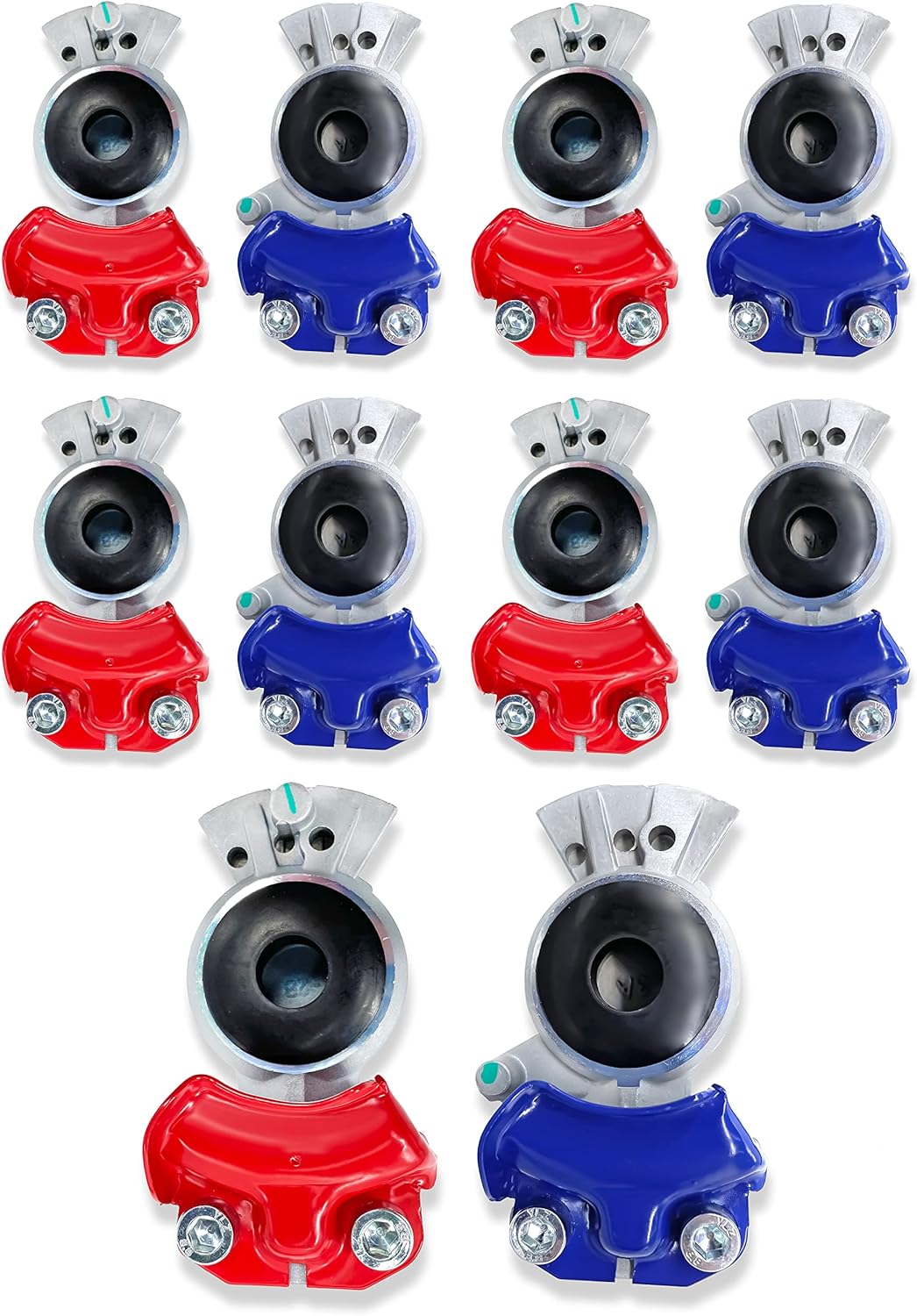 Torque 5 of Emergency Glad Hands and 5 of Standard Service Gladhands (Replaces Velvac 035042, Velvac 035045, Bendix 278850, Bendix 278850) (TR035042 + TR035045) Pack of 2