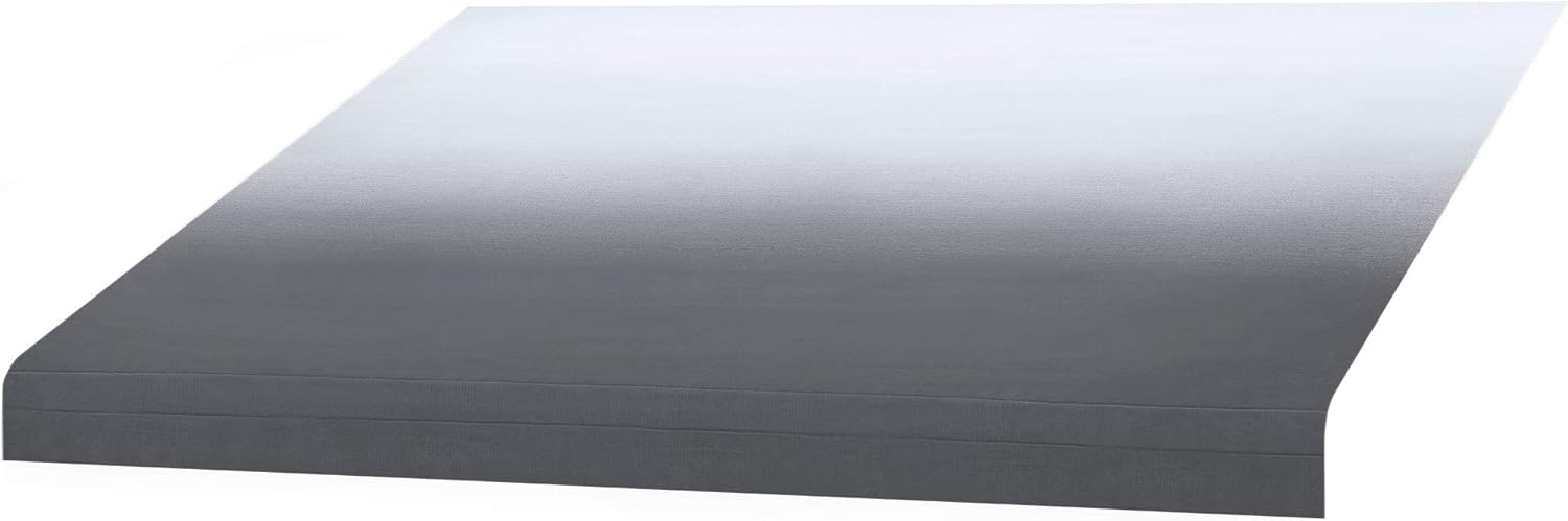 RecPro RV Awning Fabric Replacement | 12 Foot Camper Awning | Gray | Heat Sealed | Width Size Options | 8' (96