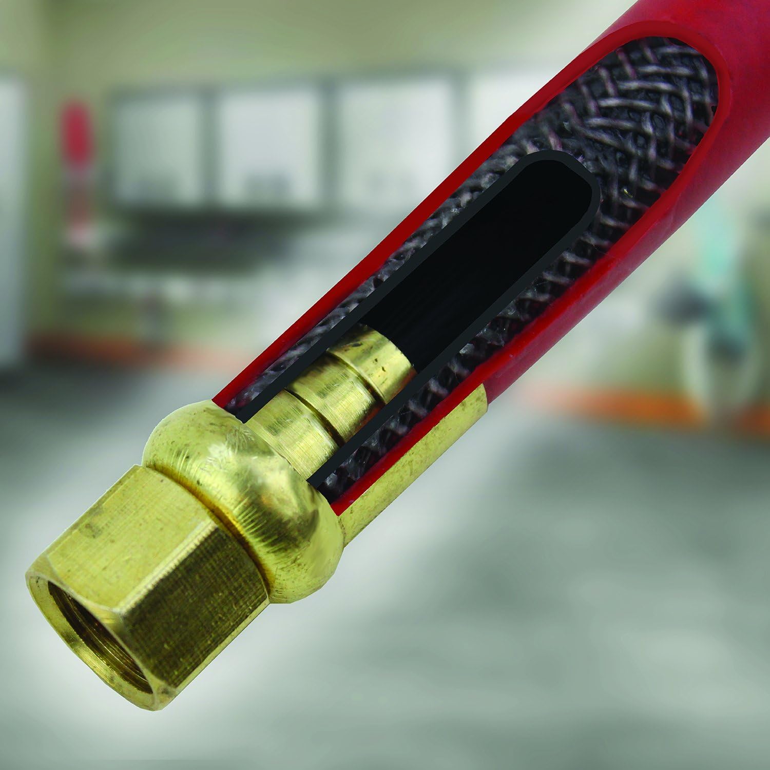 Milton 2760-50D - Steel Dual Arm Auto-Retractable Air Hose Reel, 3/8