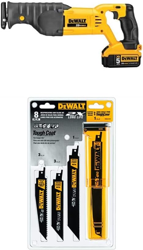 DEWALT 20V MAX* Cordless Reciprocating Saw Kit (DCS380P1)