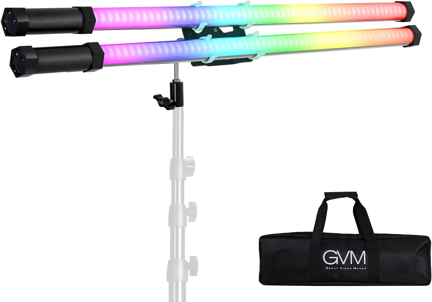 GVM Handheld Video Stick Light with Stick Light for Photography,Very Portable RGB Light Wand，Wireless led Light with Built-in 2200 mAh Rechargeable Battery(30W 36.8in)