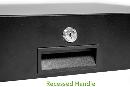 NavePoint Server Cabinet Case 19 Inch Rack Mount DJ Locking Lockable Deep Drawer with Key 2U Pack of 2