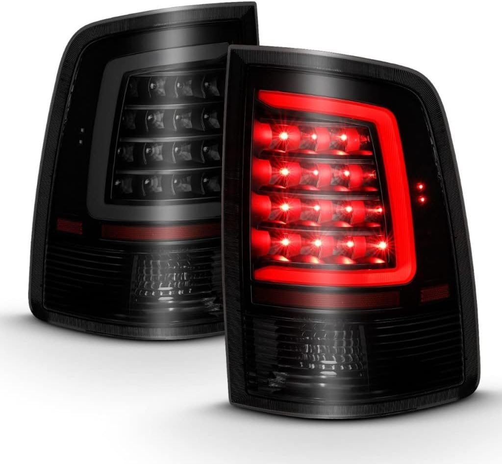 ANZO For Ram 1500 2011-2019 Tail Lights LED Plank Style Black w/Smoke Lens | 311319