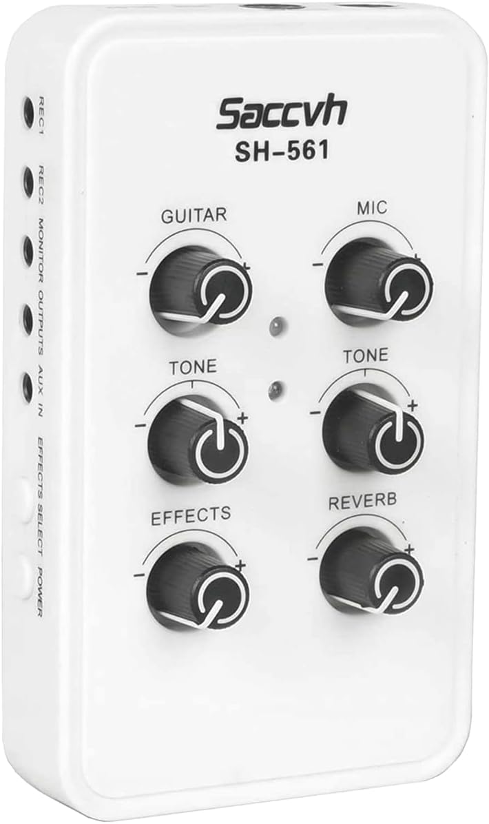 Audio Interface for Recording,Live Streaming and Podcasting,2 Input Channel Independent Adjustment,Audio Line and DI Outputs Audio Interface for Phone/PC Pack of 2