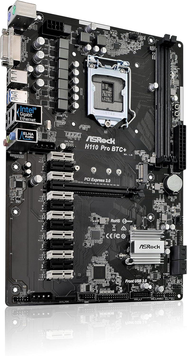 ASRock H110 Pro BTC+ 13GPU Mining Motherboard Cryptocurrency
