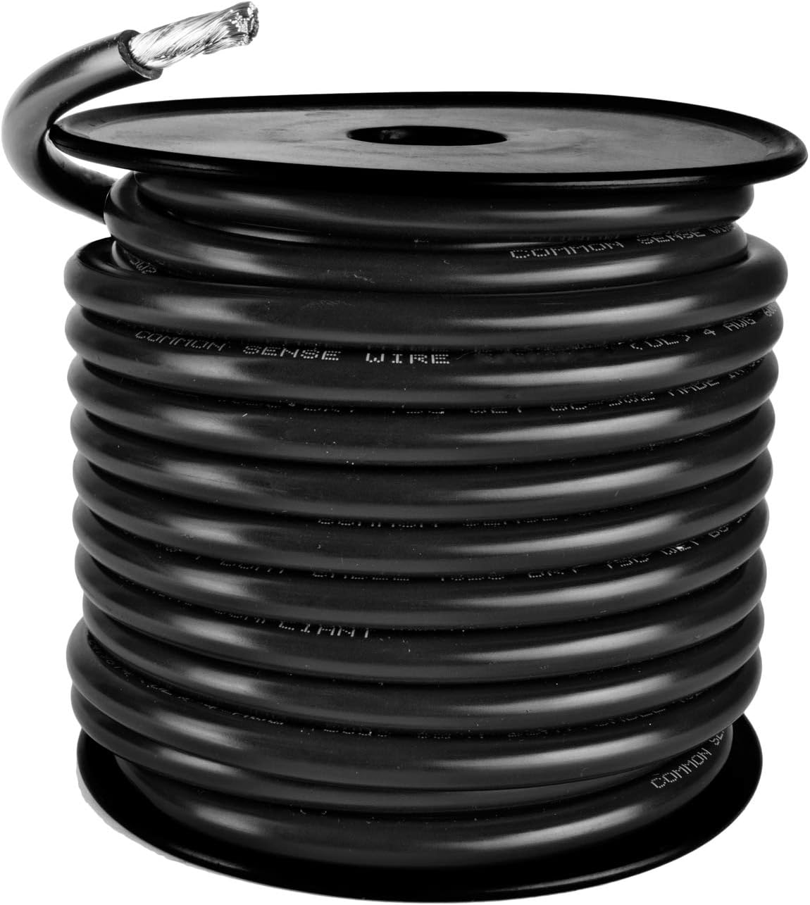 6 AWG UL Spec Reqd Marine Wire - Tinned Copper Boat Battery Cable - Available in Black Pack of 2