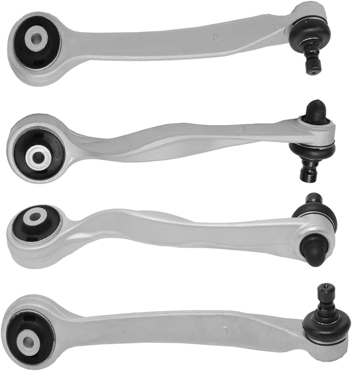 Bapmic 4Pcs Front Upper Forward + Rearward Control Arms for Audi A4 A6 S6 Volkswagen Passat Pack of 2