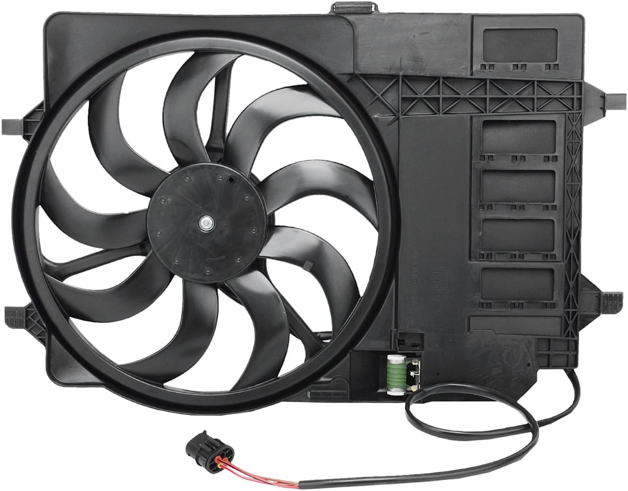 TOPAZ 17117541092 Engine Cooling Fan Assembly for R50 R53 Mini Cooper 1.6L L4 Pack of 2