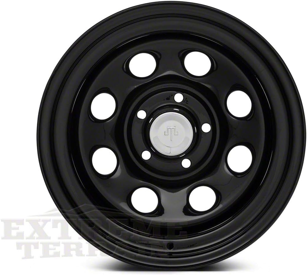 Mammoth 8 Black Steel Wheel; 15x10 Compatible with 87-95 Jeep Wrangler YJ