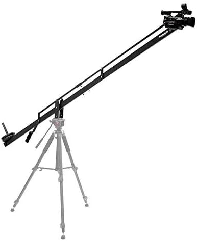ProAm USA Orion DVC200 DSLR Video Camera Jib Crane Tilt - Aircraft Aluminum Camera Crane - Extendable Filmmaking Camera Stand with L-Shaped Side Mounting Bracket - 8 ft