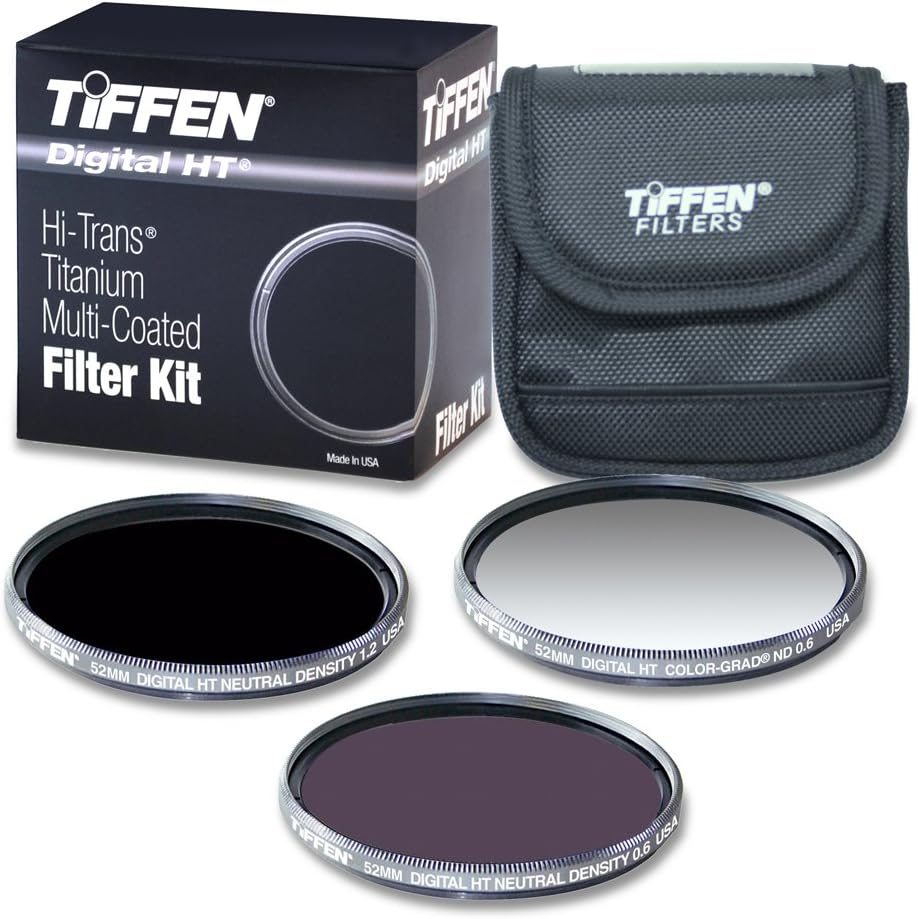 Tiffen 52HTNDK3 52MM Digital HT ND Kit with ND 0.6, 1.2 and Color Grad ND 0.6
