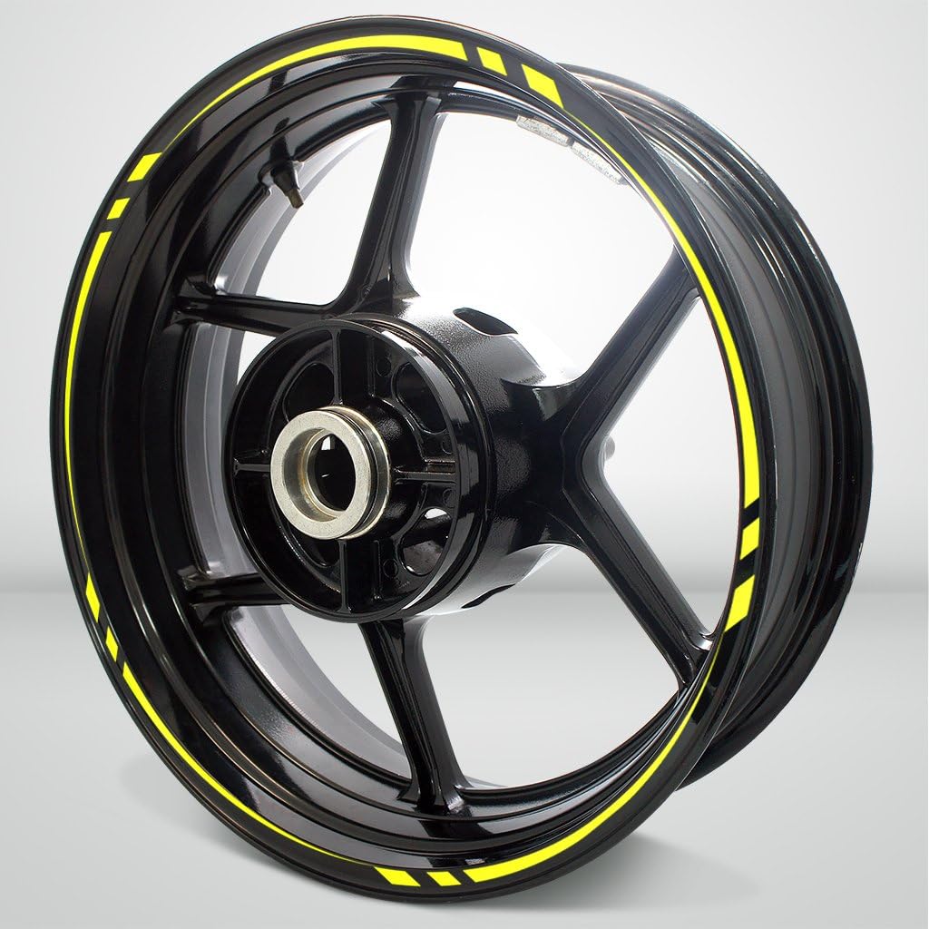 Stickman Vinyls Reflective Blue Swift Outer Rim Liner Stripe Compatible with BMW R Nine T Pack of 2