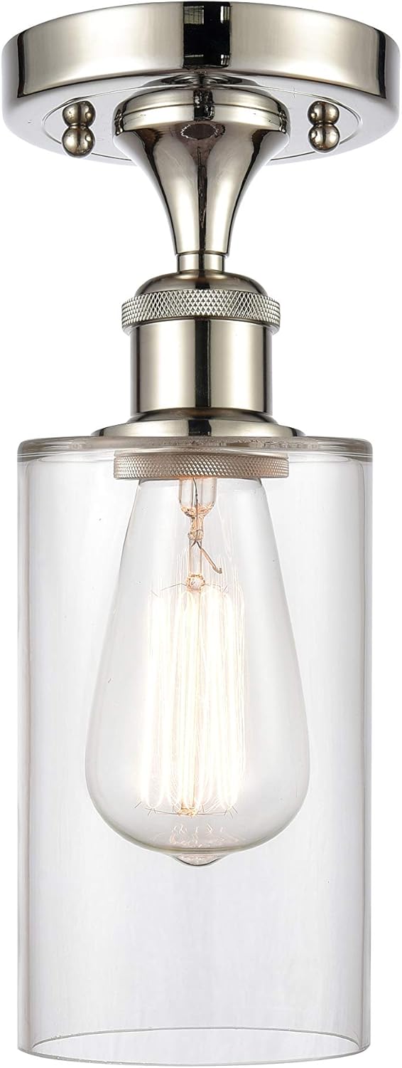 Innovations 516-1C-PN-G802 One Light Semi-Flush Mount from Ballston Collection