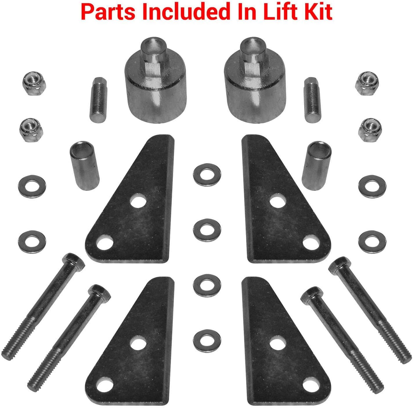 SuperATV 2'' Lift Kit for Polaris Ranger Full Size 700 Crew (2008-2009) - Improves Handling and Makes Room for Larger Tires! Pack of 2