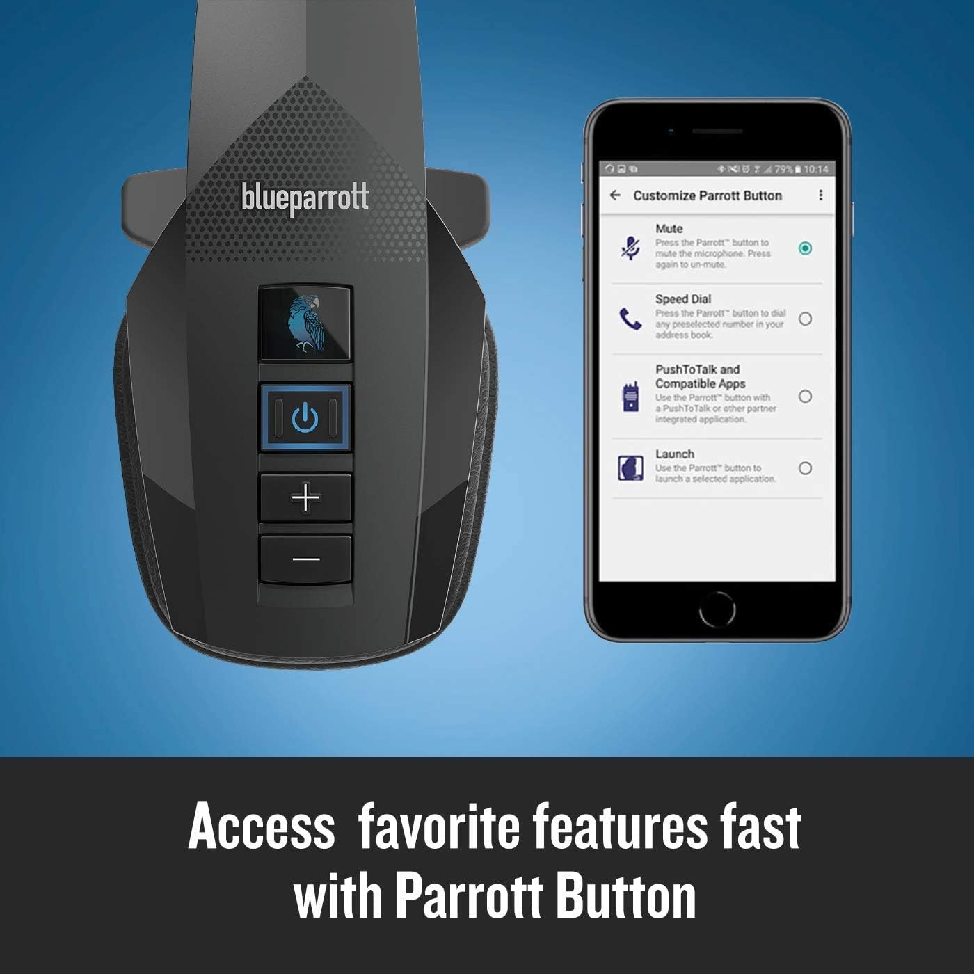 BlueParrott B350-XT 203475 Noise Canceling Bluetooth Headset (Renewed)