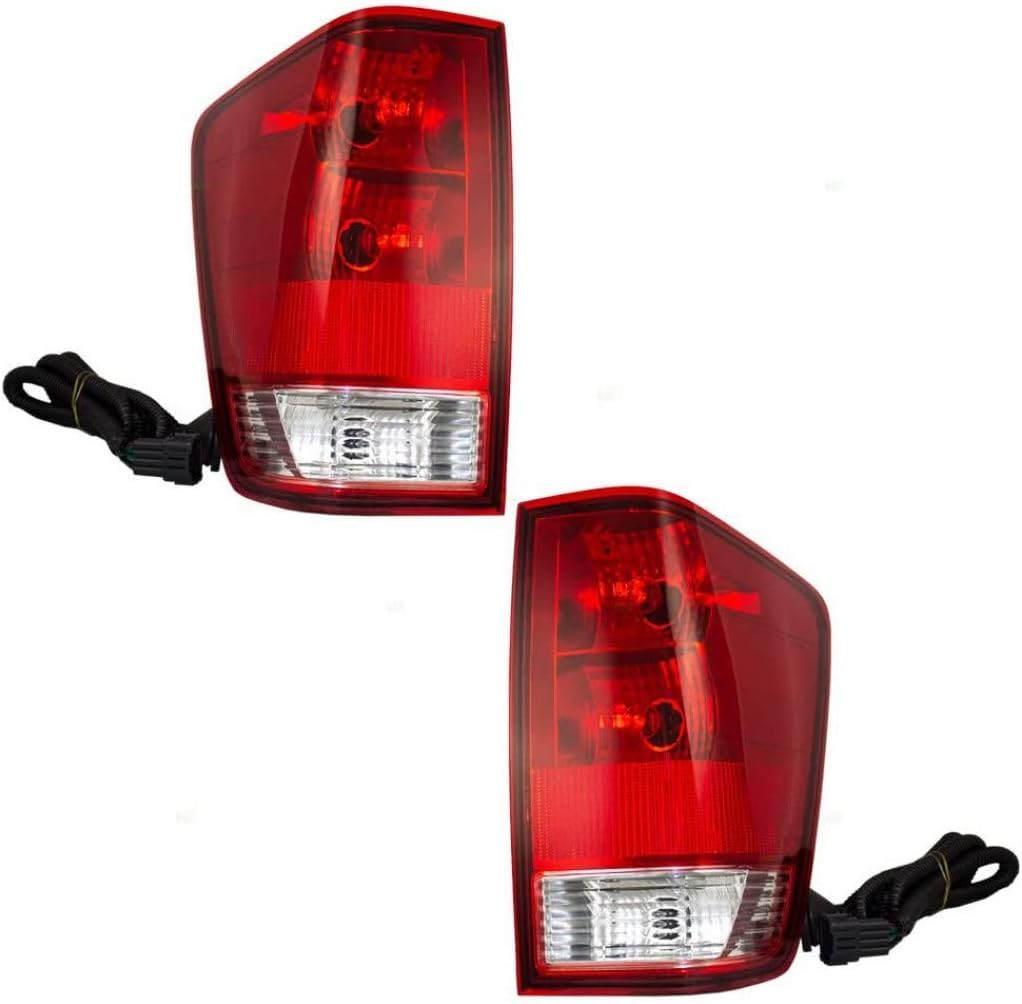 For 2004-2015 Nissan Titan Tail Light Driver & Passenger Side CAPA Certified Bulbs Included NI2818113 + NI2819113