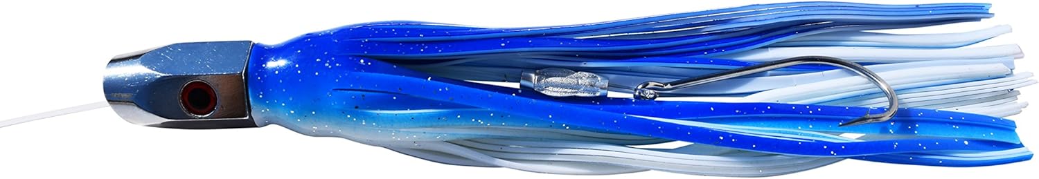 EatMyTackle Slant Head Saltwater Trolling Lure - Mono Rigged Pack of 2