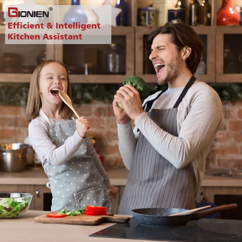 GIONIEN Induction Cooktop 36 inch with Flexi Bridge Elements Built-in 5 Boost Burners Electric Stove 9000W 220V~240V GIH905