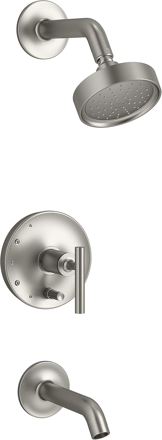 Kohler K-T14420-4G-BN Purist Tub Shower Trim, Vibrant Brushed Nickel