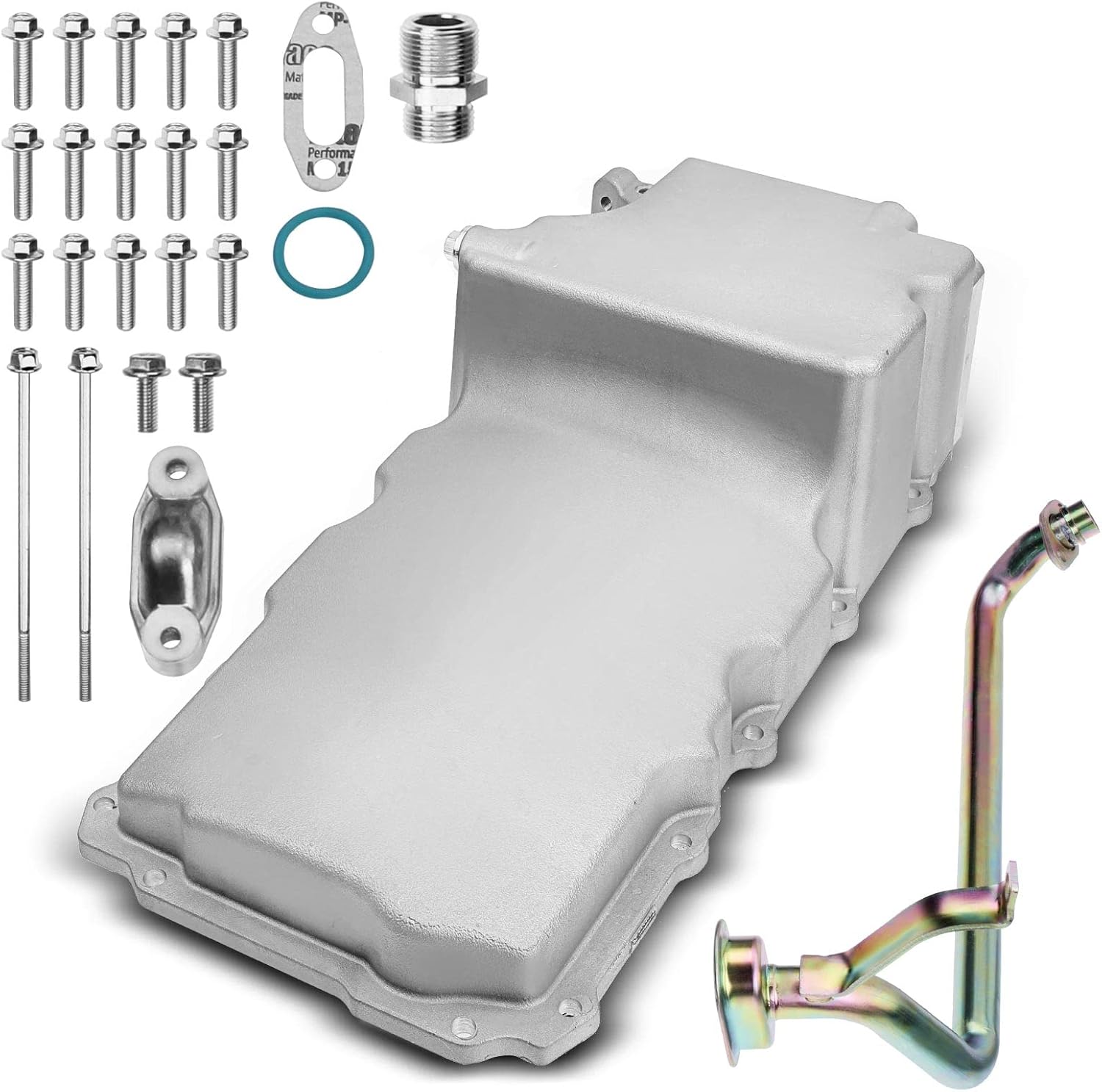 A-Premium 302-1 Aluminum LS Swap Retrofit Oil Pan Kit Compatible with 1955-1987 GM Chevy Buick Pontiac Muscle Car Classic Car LS1 LS6 LS2 LS3 LS6 LSX 4.8L 5.3L 5.7L 6.0L 6.2L