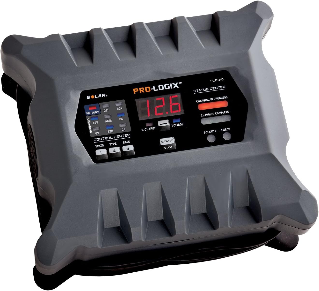 Clore Automotive PL2310 10-Amp Fully-Automatic Smart Charger, 6V and 12V Battery Charger, Battery Maintainer, and Stable Power Supply with Temperature Compensation Pack of 2