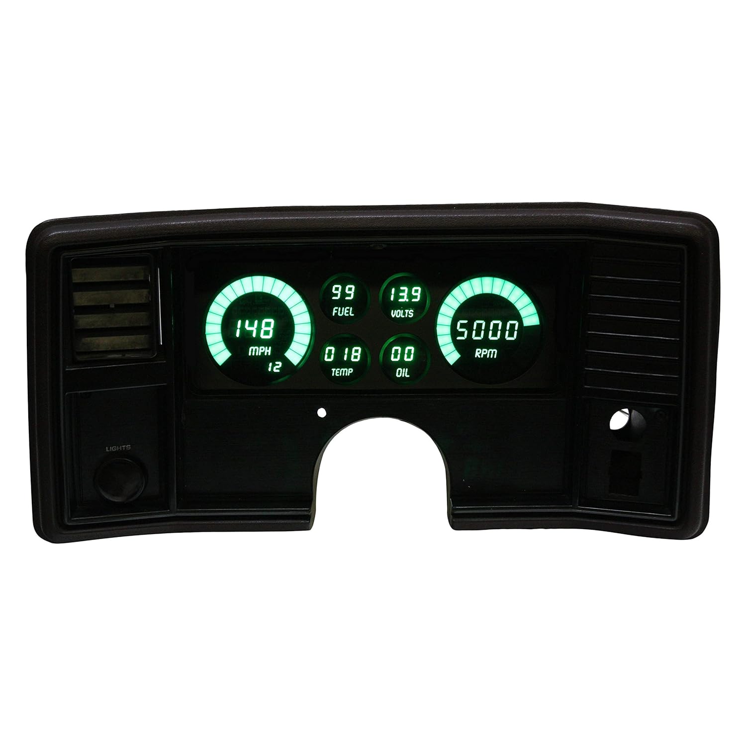 Chevy Monte Carlo/El Camino 1978-1988 Digital Dash Gauge Panel - Direct Fit Solution for Precision Accuracy - Long Lasting Bright Red LEDs - USA Made Quality Upgrade- DP9002R