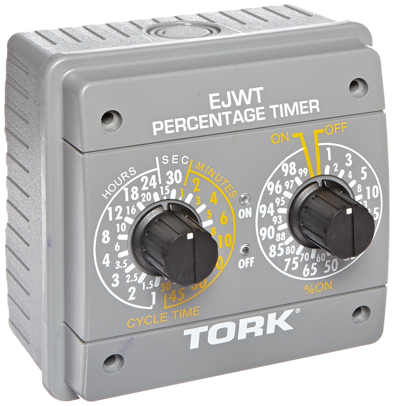 Tork EJWT Series Percentage Timer Switch, 120-240VAC Input Supply 60 Hz, SPDT Output Contact