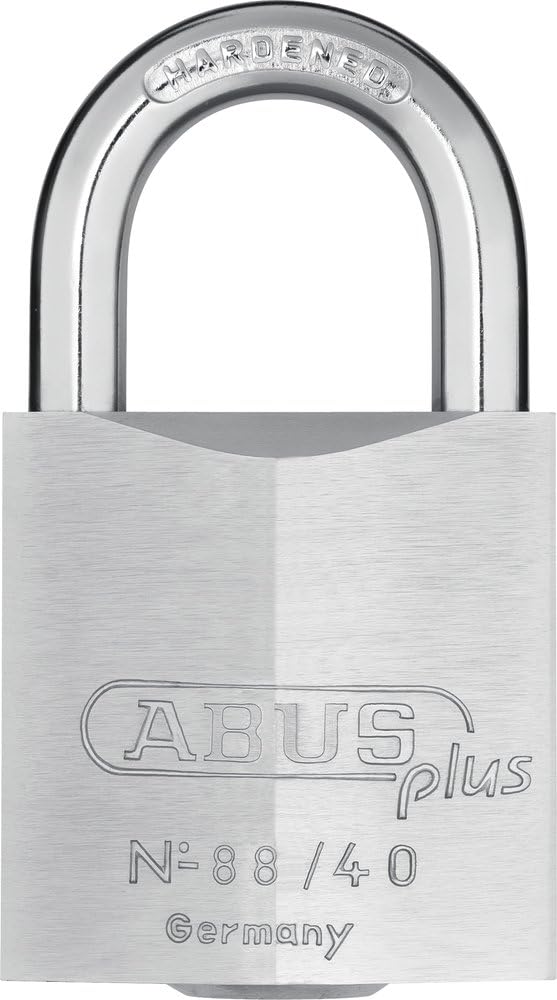 Abus 88/40 88 Series Solid Brass Padlock Keyed Alike, Plus Key Pack of 2