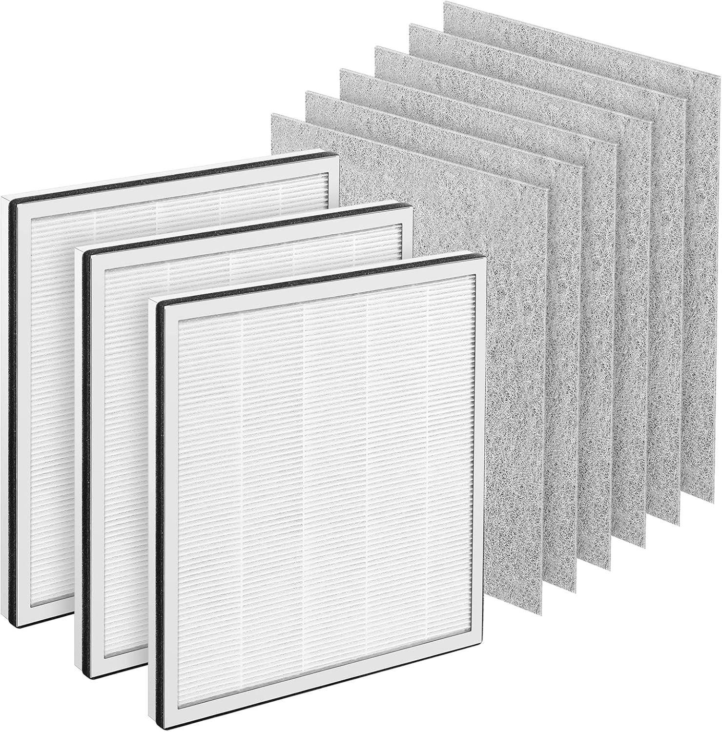 LINNIW 3 Pack LEVOIT Air Purifier Vital 100 H13 Grade True HEPA Replacement Filter Compatible with LEVOIT Vital 100 Air Purifier, Part Number Vital 100-RF Pack of 2