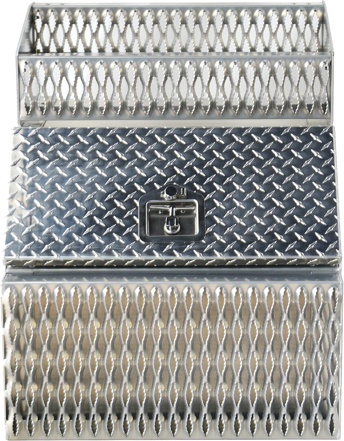 Heavy Duty Aluminum Semi Truck Side Storage Saddle Step Box / 24