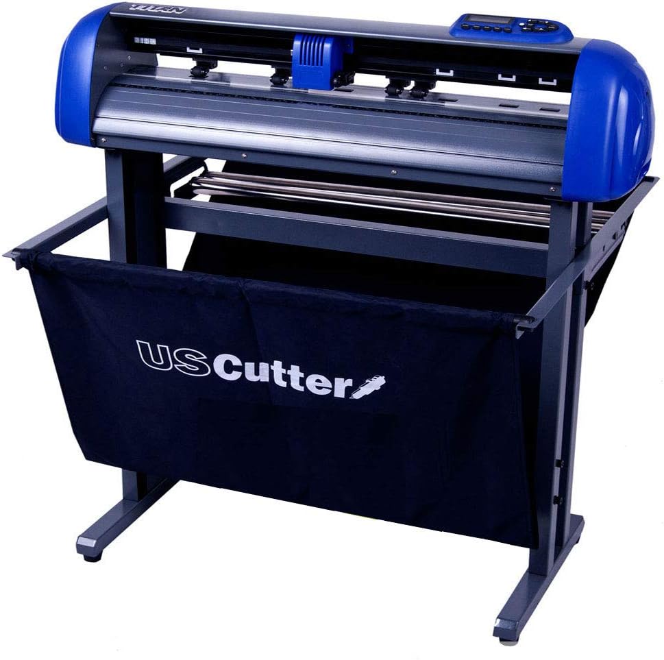USCutter Titan 28 inch Vinyl Cutter with Stand, Basket and VinylMaster Cut (Design and Cut) Software