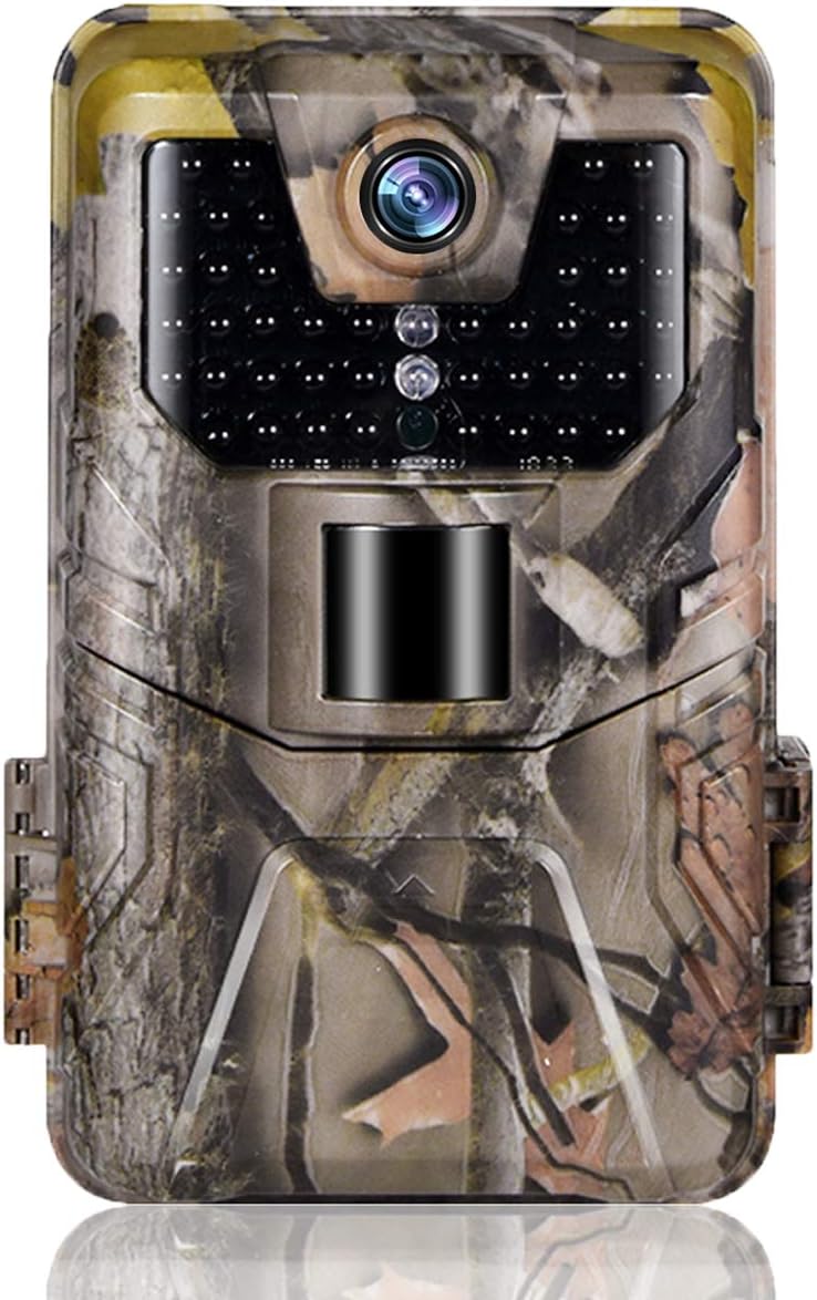 WiFi Bluetooth Trail Camera 4K/30FPS 30MP 10000mAh Rechargeable Lithium Battery Game Camera with Night Vision 0.3s Trigger Motion Activated Hunting Camera Sends Picture to Cell Phone